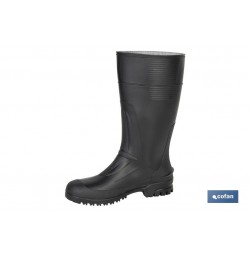 BOTA ALTA DE AGUA PVC NEGRA TALLA 44