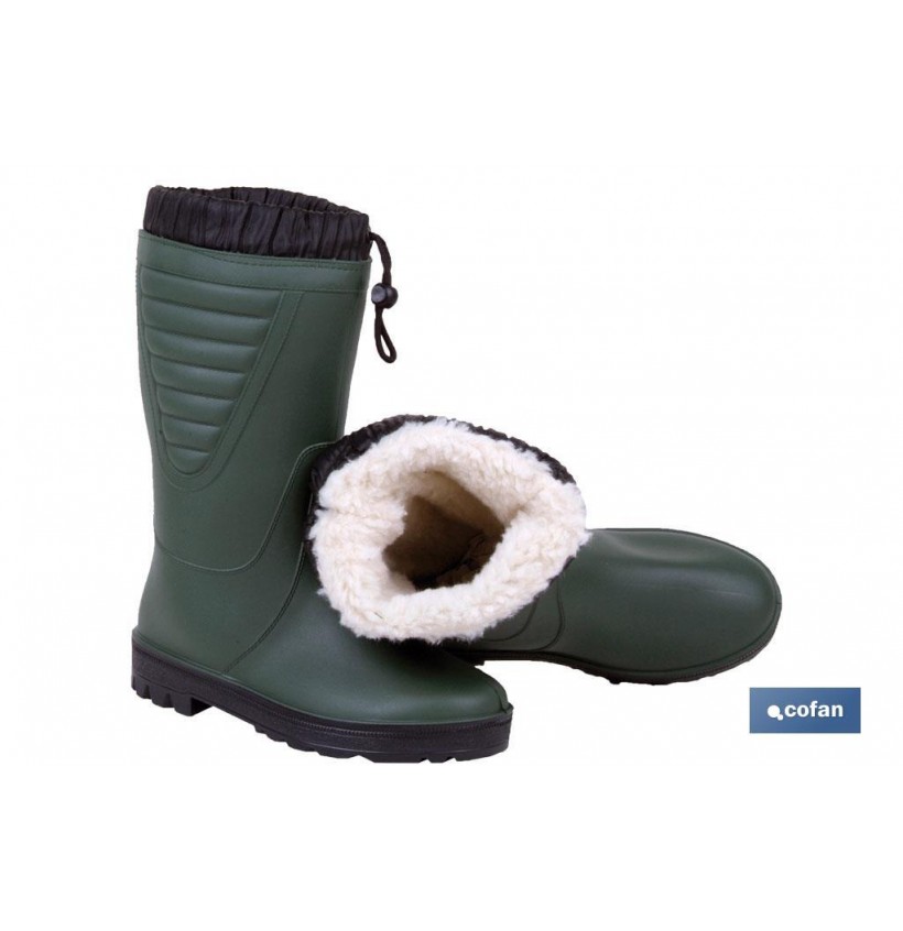 BOTA DE AGUA FORRO POLAR TALLA 36