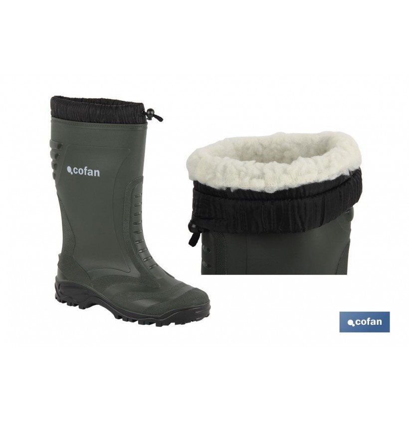 BOTA AGUA FORRO POLAR COSIDO T-46