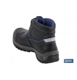 BOTA PIEL NEGRO CIERRE VELCRO S3 MODELO URIAN T 39