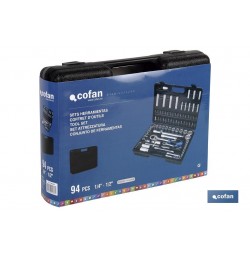 MALETÍN 94 PCS STANDARD 1/4 Y 1/2