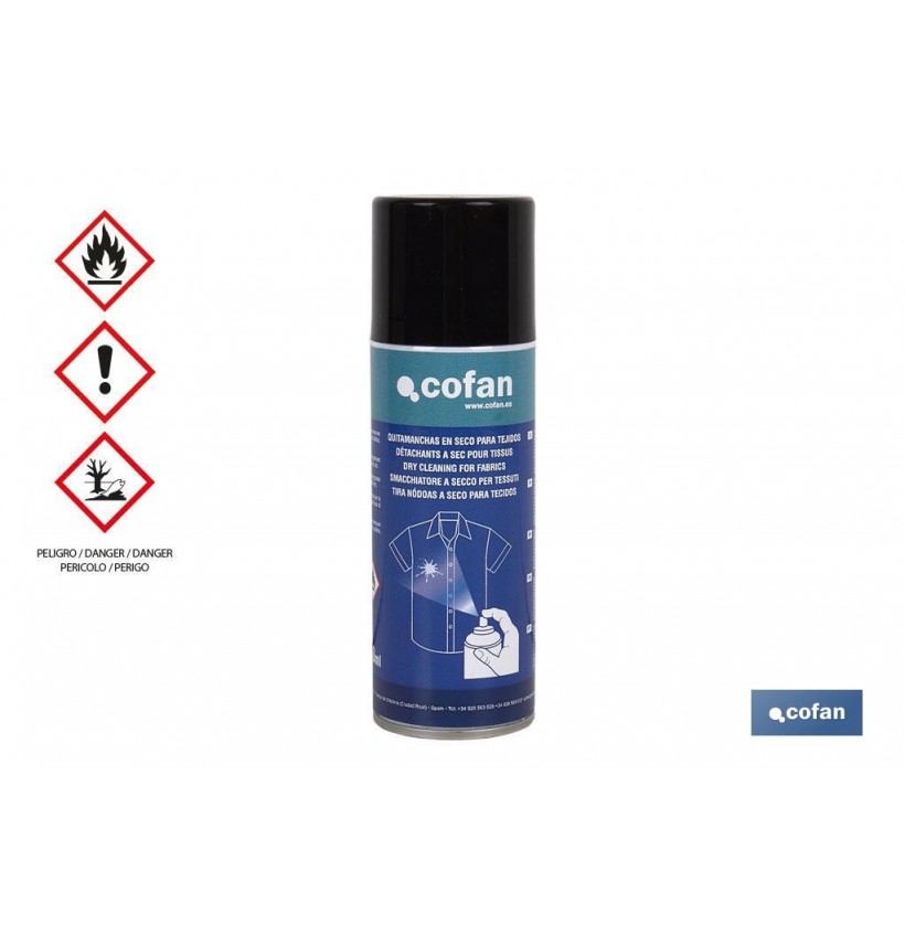 QUITAMANCHAS EN SECO PARA TEJIDOS 200ML