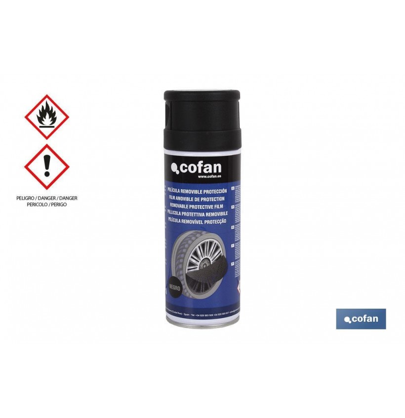 PELÍCULA REMOVIBLE PROTECCIÓN NEGRO MATE 400ML