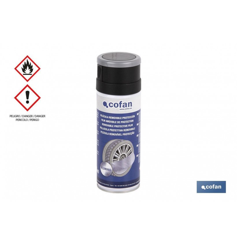 PELICULA REMOVIBLE PROTECCIÓN ALUMINIO LLANTAS 400ML