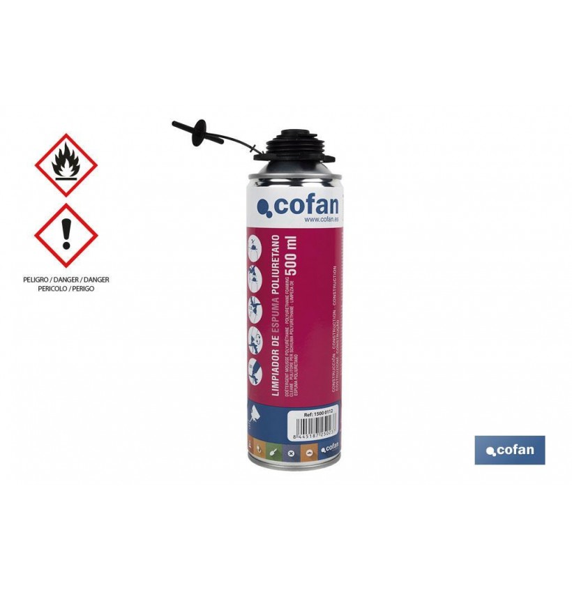 LIMPIADOR ESPUMA POLIURETANO 500ML