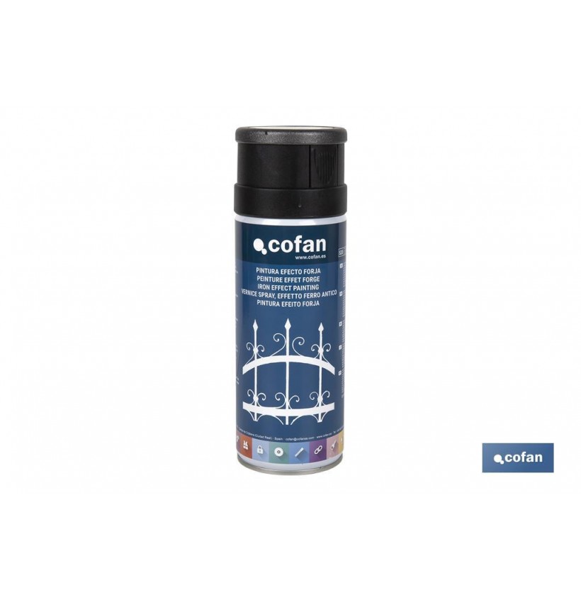 PINTURA EFECTO FORJA NEGRO 400 ML