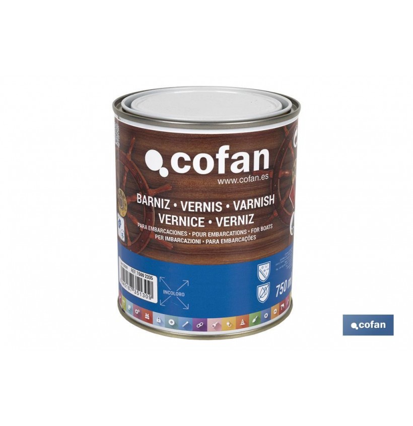 BARNIZ PARA EMBARCACIONES INCOLORO 750 ML