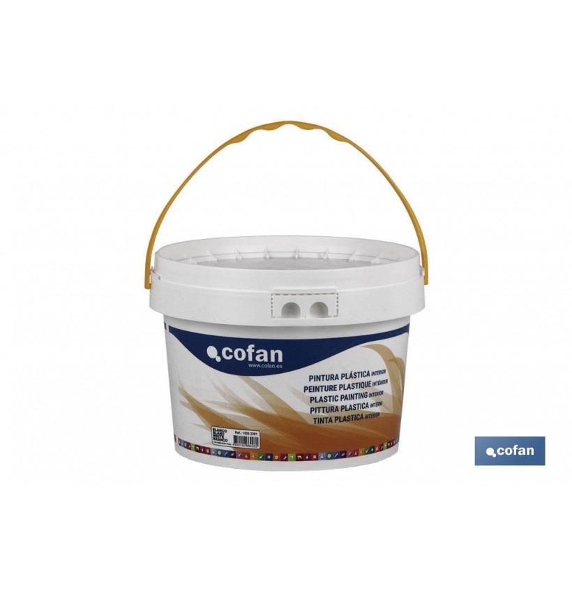 PINTURA PLÁSTICA INTERIOR 5 KG BLANCO