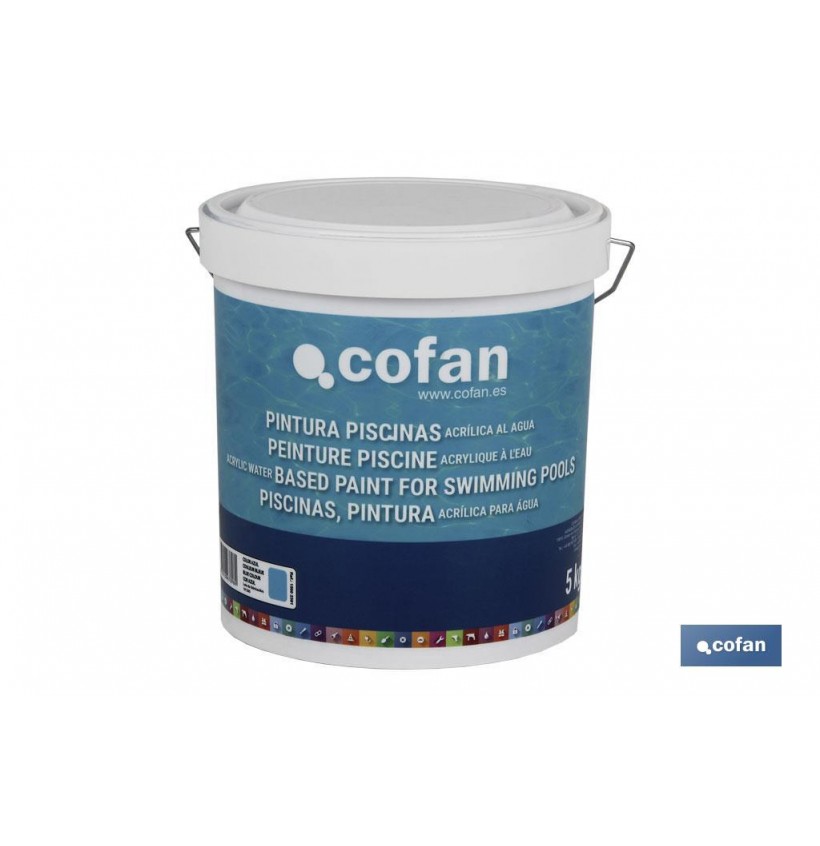 PINTURA PISCINAS ACRILICA AL AGUA (AZUL 5 KG)