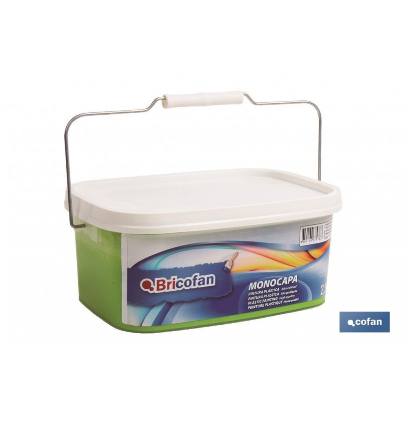 PINTURA PLÁSTICA MONOCAPA Verde Pistacho (2,5 LT