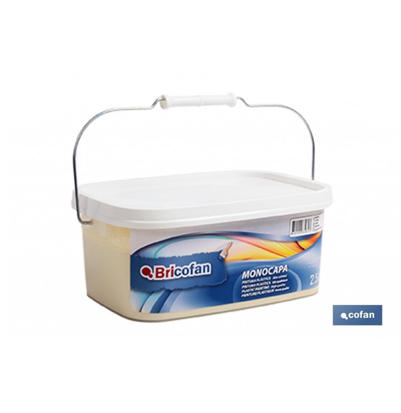PINTURA PLÁSTICA MONOCAPA Marfil (2,5 LT)