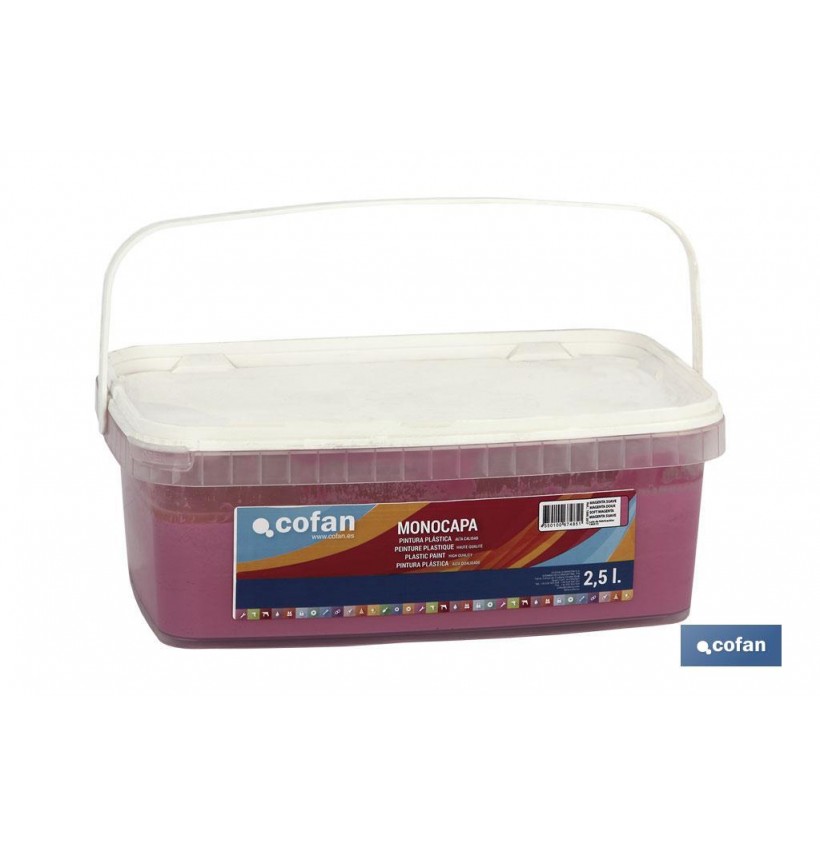 PINTURA PLÁSTICA MONOCAPA Magenta Suave (2,5 LT)