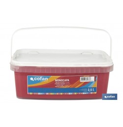 PINTURA PLÁSTICA MONOCAPA Cereza (2,5 LT)