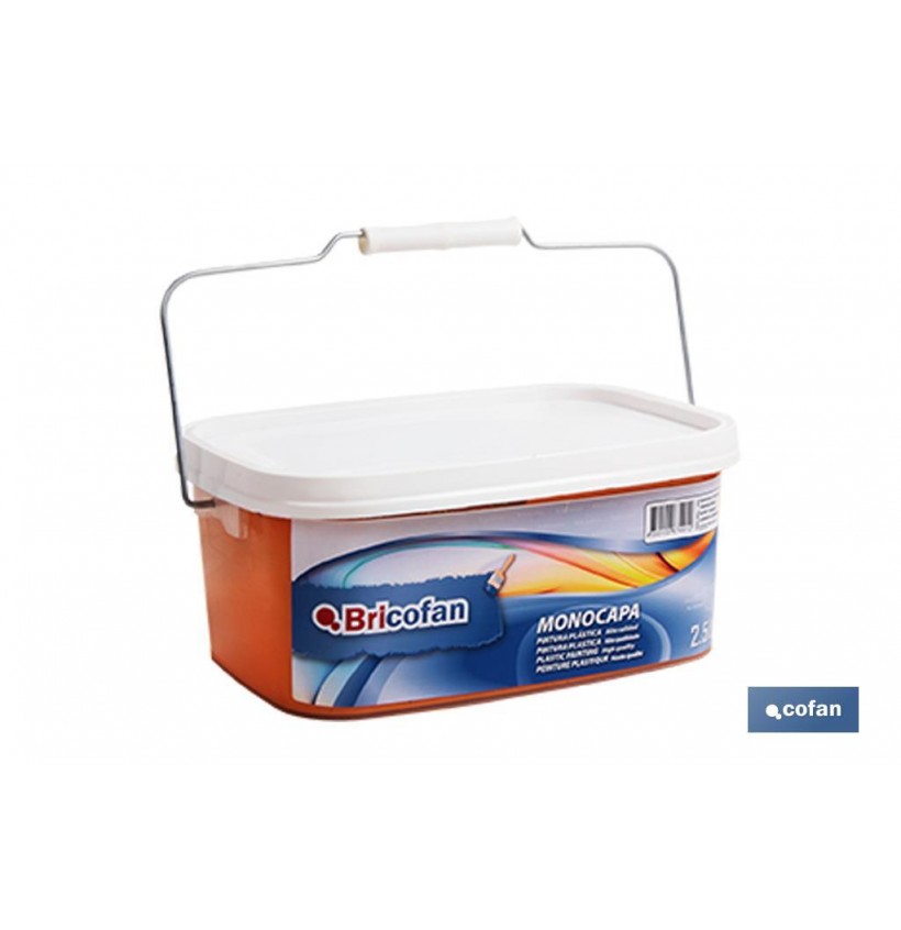 PINTURA PLÁSTICA MONOCAPA Naranja Tostado (2,5 LT)