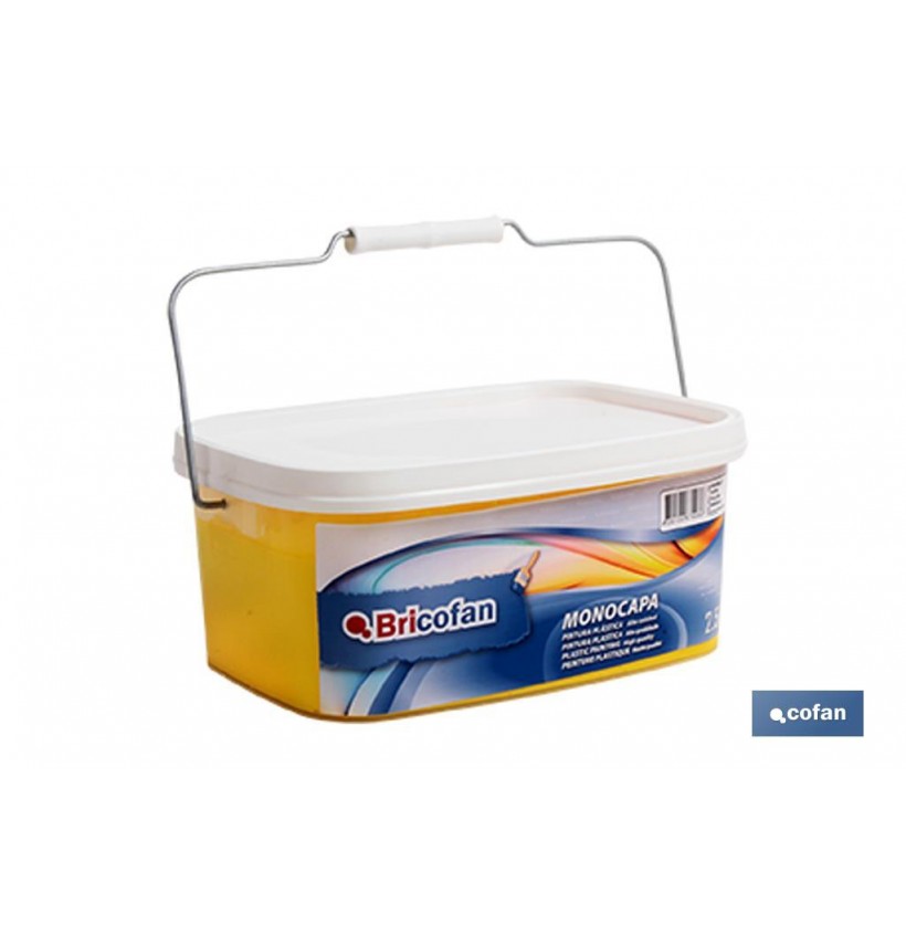 PINTURA PLÁSTICA MONOCAPA Amarillo (2,5 LT)