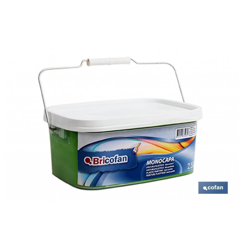 PINTURA PLÁSTICA MONOCAPA Verde Yuca (2,5 LT)
