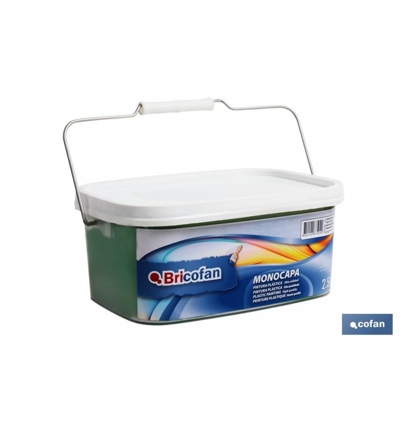 PINTURA PLÁSTICA MONOCAPA Verde Medio (2,5 LT)