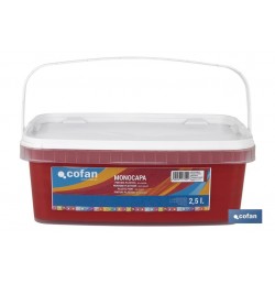 PINTURA PLÁSTICA MONOCAPA Rojo Diablo (2,5 LT)