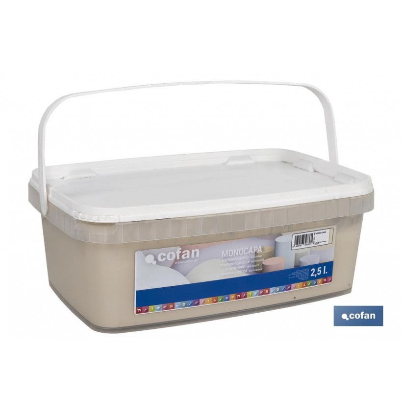 PINTURA PLÁSTICA MONOCAPA PIEDRA SUAVE 2,5 L