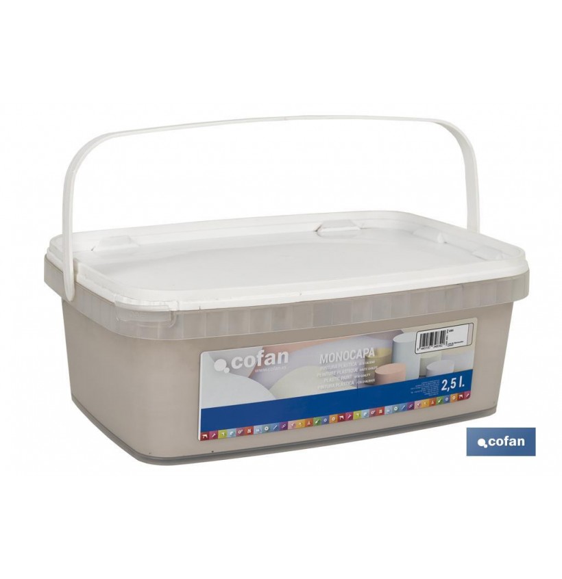 PINTURA PLÁSTICA MONOCAPA GRIS 2,5 L
