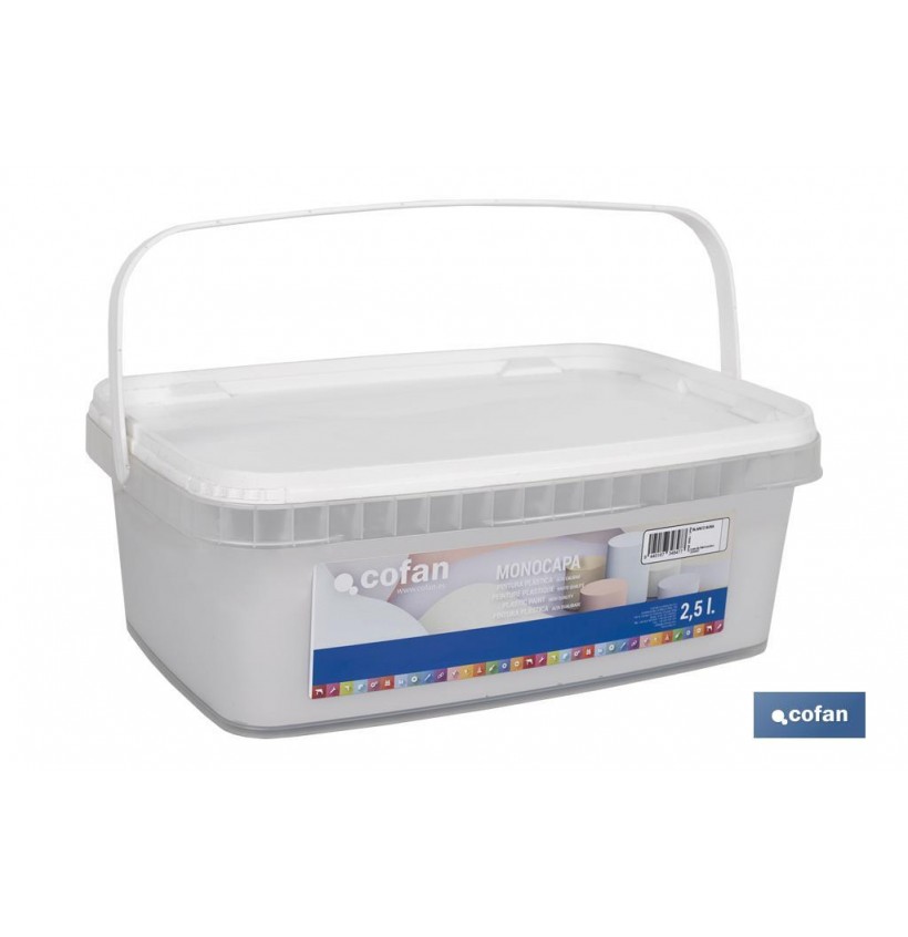 PINTURA PLÁSTICA MONOCAPA BLANCO AURA 2,5 L