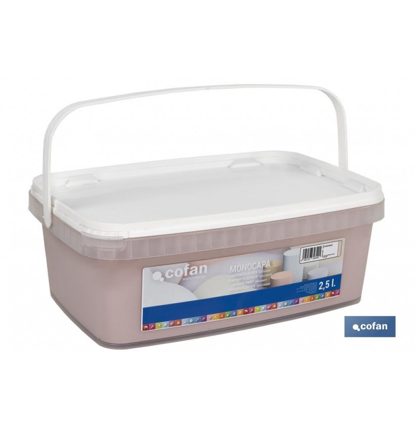 PINTURA PLÁSTICA MONOCAPA ROSA NUDE 2,5 L