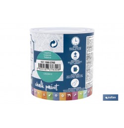 PINTURA A LA TIZA, CHALK PAINT, TURQUESA 250 ML