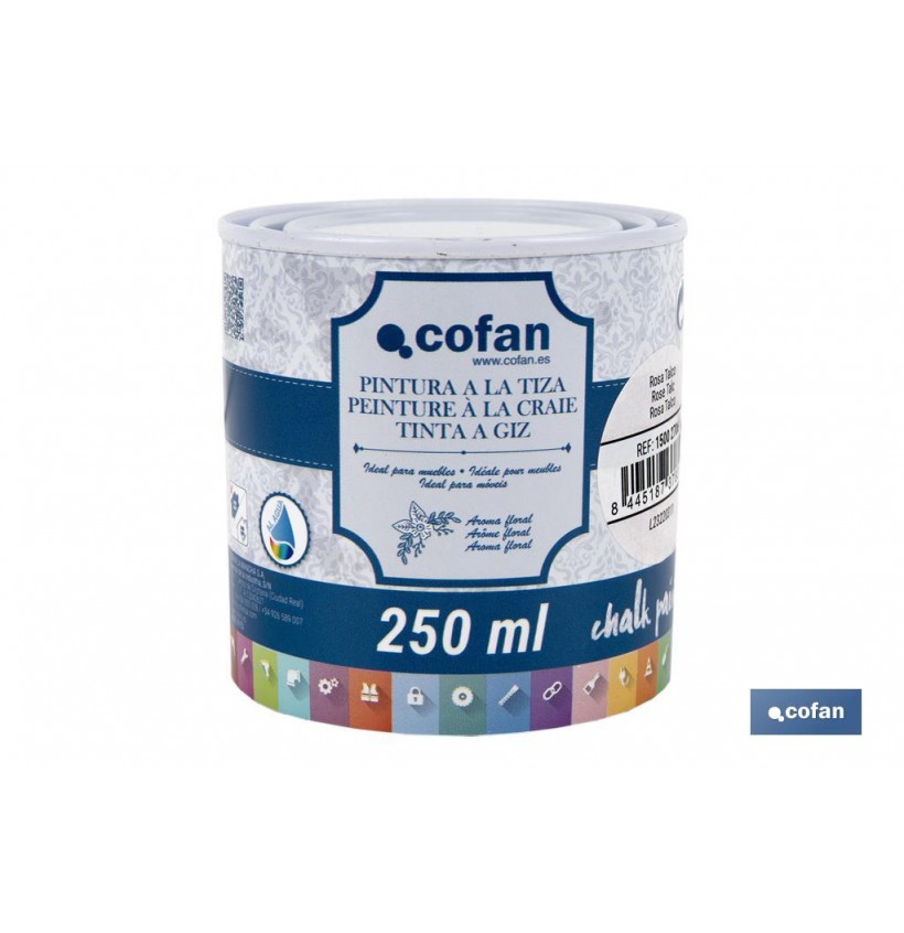 PINTURA A LA TIZA, CHALK PAINT, ROSA TALCO 250 ML