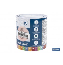 PINTURA A LA TIZA, CHALK PAINT, ROSA FLORAL 250 ML