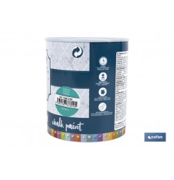 PINTURA A LA TIZA, CHALK PAINT, TURQUESA 750 ML