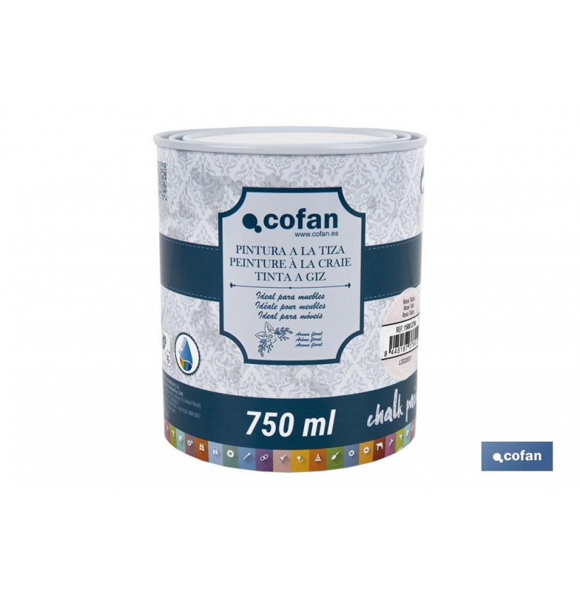 PINTURA A LA TIZA, CHALK PAINT, ROSA TALCO 750 ML