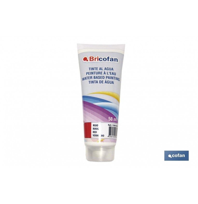 TINTE AL AGUA ROJO 50ML