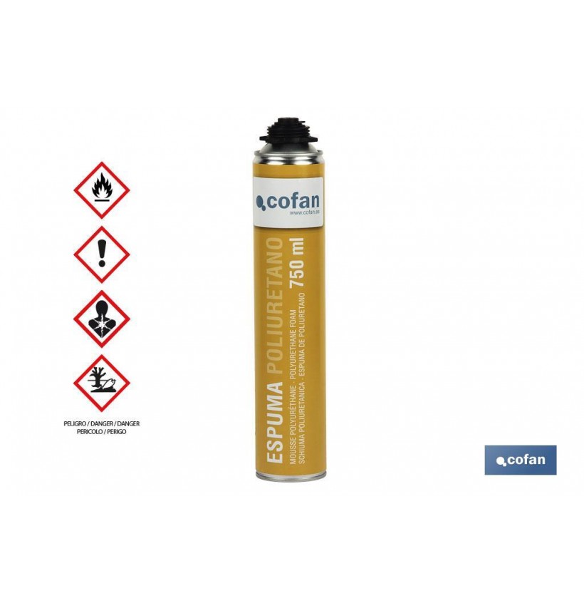 ESPUMA POLIURETANO A PISTOLA 750ML