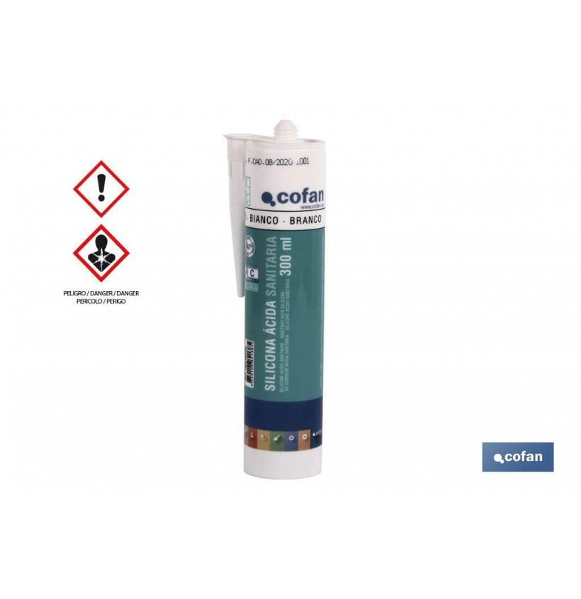 SILICONA ACIDA SANITARIA 300ML BLANCO
