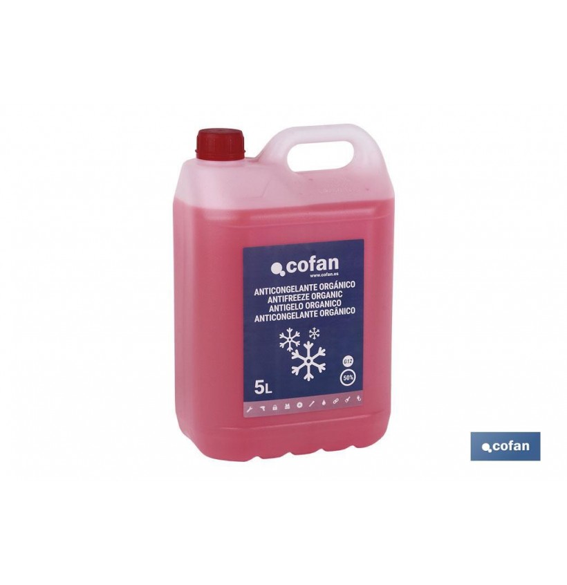 ANTICONGELANTE G-12 ROSA 50% ORGÁNICO 5 L