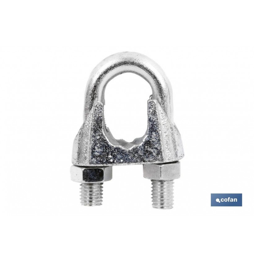 SUJETACABLES DIN-741 ZINCADO M-12