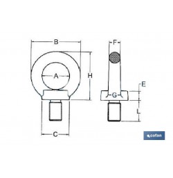 ANILLA ELEVACION MACHO DIN 580 M-8 ZN