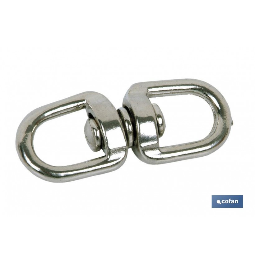 TORNIQUETE GIRATORIO   NIQUELADO 13X13mm