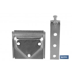 SET COLGADOR DE ARMARIO ZINCADO 53 MM