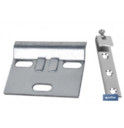 SET COLGADOR DE ARMARIO ZINCADO 60 MM  VENTA UNITARIA