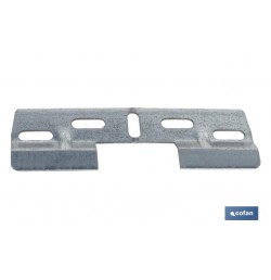PLACA COLGADOR DOBLE 130 MM CON HUECO 42 MM