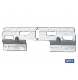 PLACA COLGADOR DOBLE 130 MM CON HUECO 42 MM VENTA UNITARIA