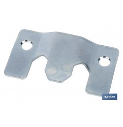 CHAPA ANCLAJE ZINCADA 60 X 35 MM