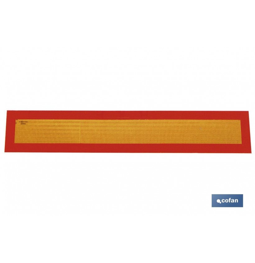 PLACA V-6 VEHICULOS LARGOS 1130X200MM.