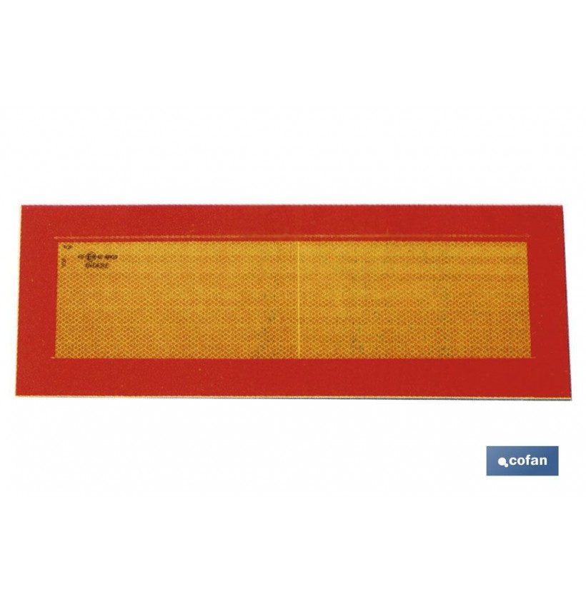 PLACA V-6 PARA VEHICULOS LARGOS 565X200MM.