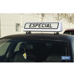 CARTEL AVISADOR ACOMP. VEH. - ESPECIAL V-21