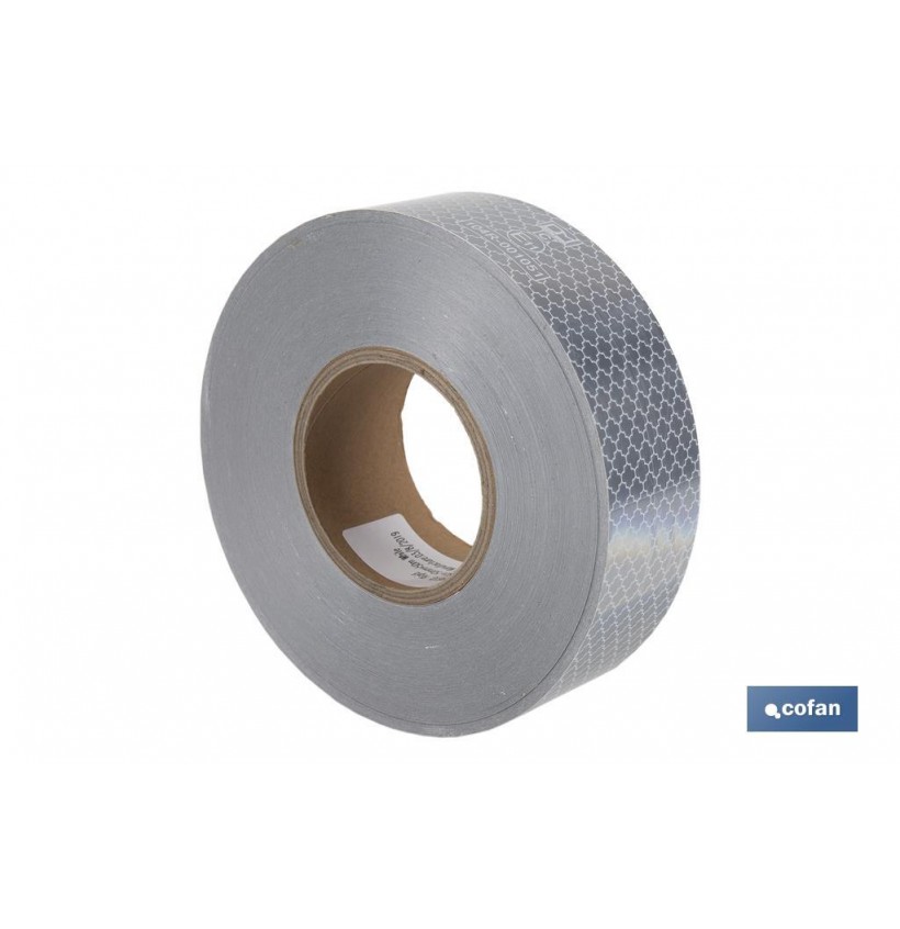 ROLLO RETROREFLECTANTE CONTINUO - 50M BLANCO
