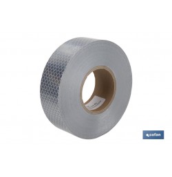 ROLLO RETROREFLECTANTE CONTINUO - 50M BLANCO