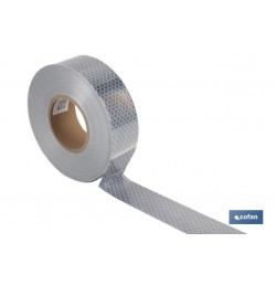 ROLLO RETROREFLECTANTE CONTINUO - 50M BLANCO