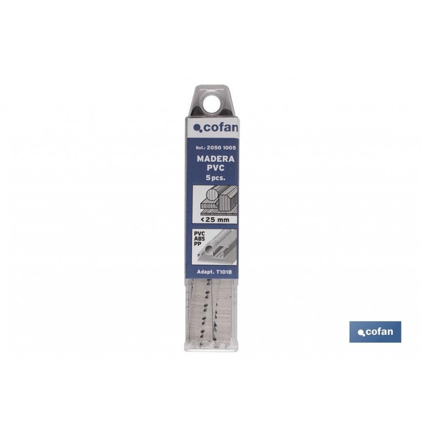 SIERRA CALAR (5PCS) T101BR HCS 75X2,5 MADERA/PLAST